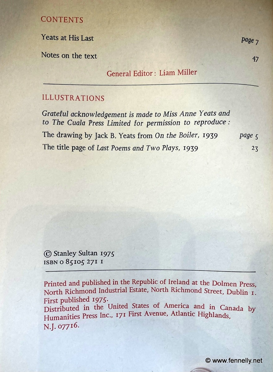 213 3 Sold Books - WB Yeats - Jack B Yeats - In Sand - Yeats Country - Yeats at his Last - Image 5