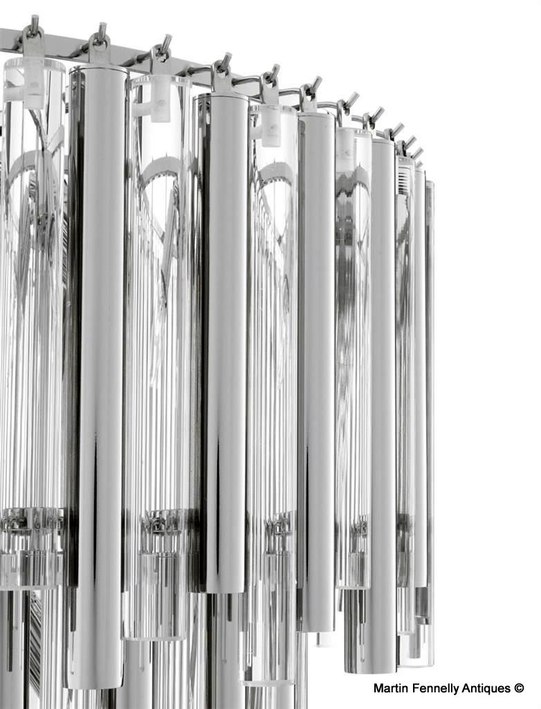 M020 Sold Vintage - Large - Venini Style - Crystal and Nickel - Gigi Eichholtz - Image 3