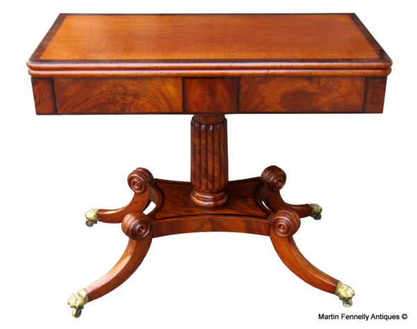790 Sold Superb Regency Mahogany Tea Table Circa 1820 - Irish - Mack Williams Gibton