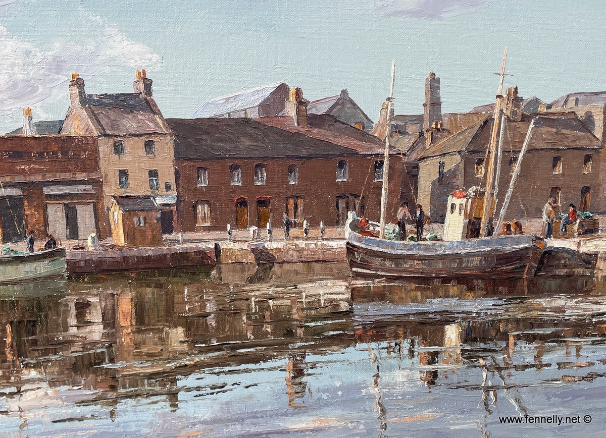 994 Sold Galway Harbour - Oil on Canvas by Nancy Bailey (1913-2012) - Image 2