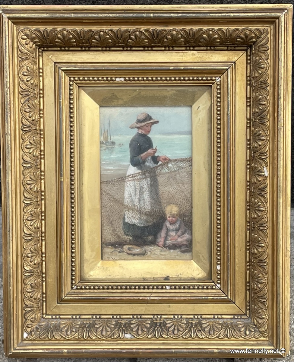 503 Sold Pair of Oil on Panel Paintings by Edith Hume - Original Frames - Image 3