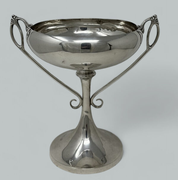 140 Antique Art Nouveau English Sterling Silver Sporting Trophy Cup Bowl Centerpiece