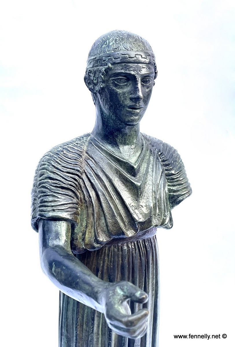 189 Sold Bronze Statue - The Charioteer of Delphi - Museum of Greece - Image 5