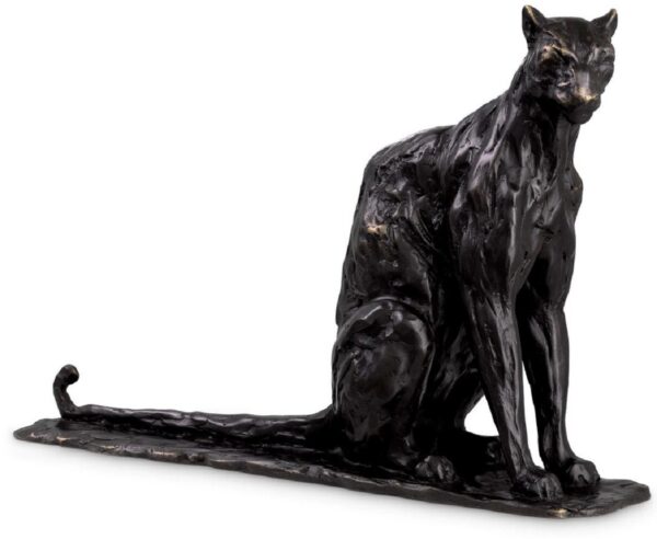 381 'Panthère assise' Seated Cat - Bronze - After Rembrandt Bugatti
