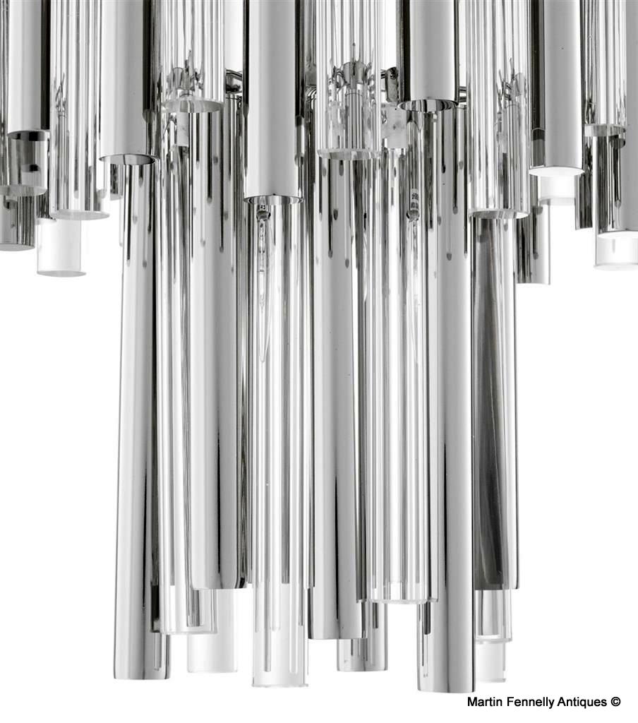 M020 Sold Vintage - Large - Venini Style - Crystal and Nickel - Gigi Eichholtz - Image 4