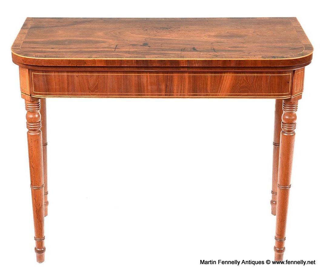 527 Fine English Regency Period Mahogany Card Table early 19thCt - Image 2