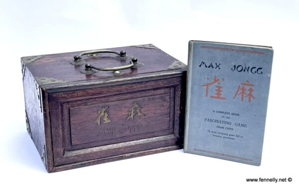 088 Sold Mah Jongg Boxed Game - Circa 1920 Complete with Instruction Book