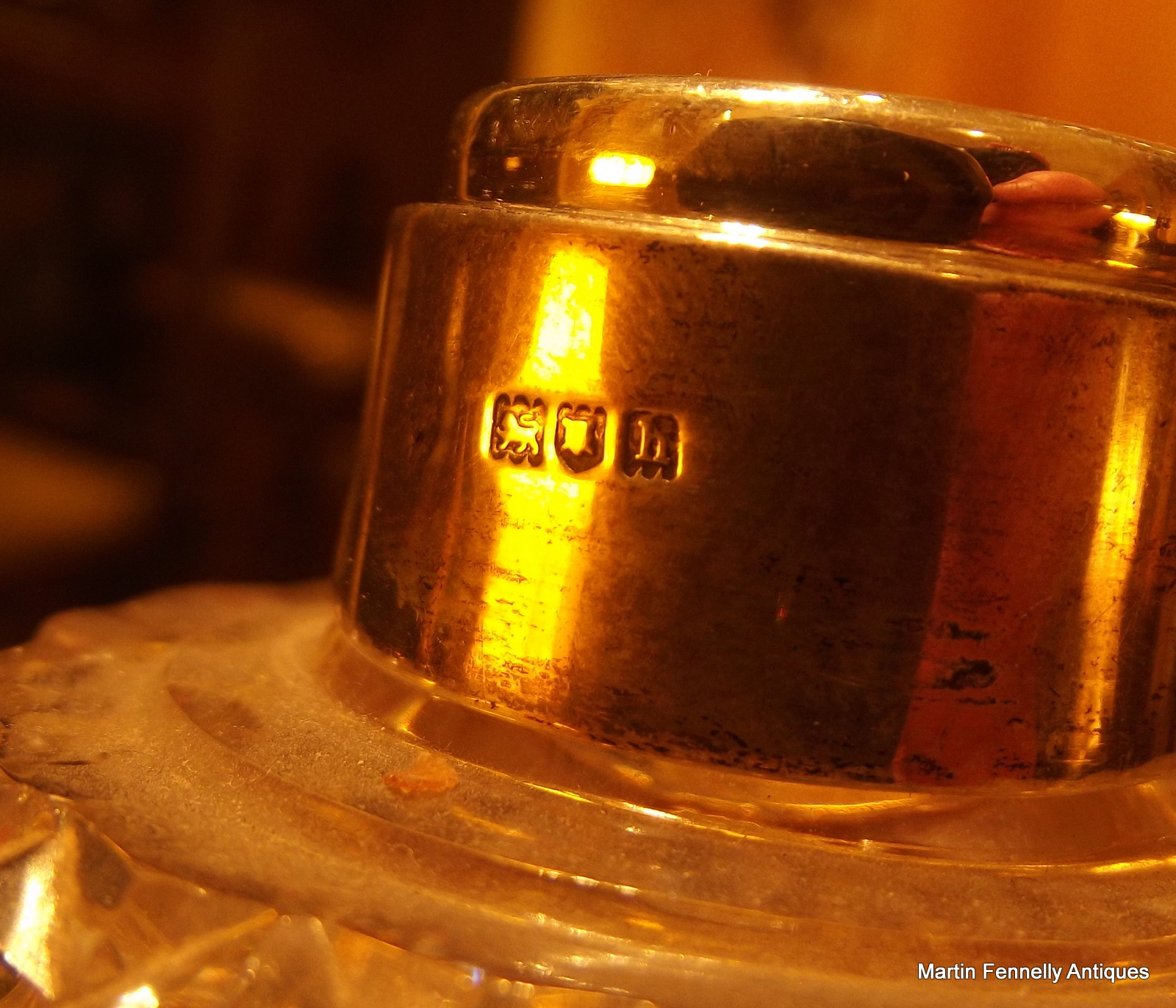 900 London Silver 1903 - Hand Cut Crystal - Scent Bottle - Image 3