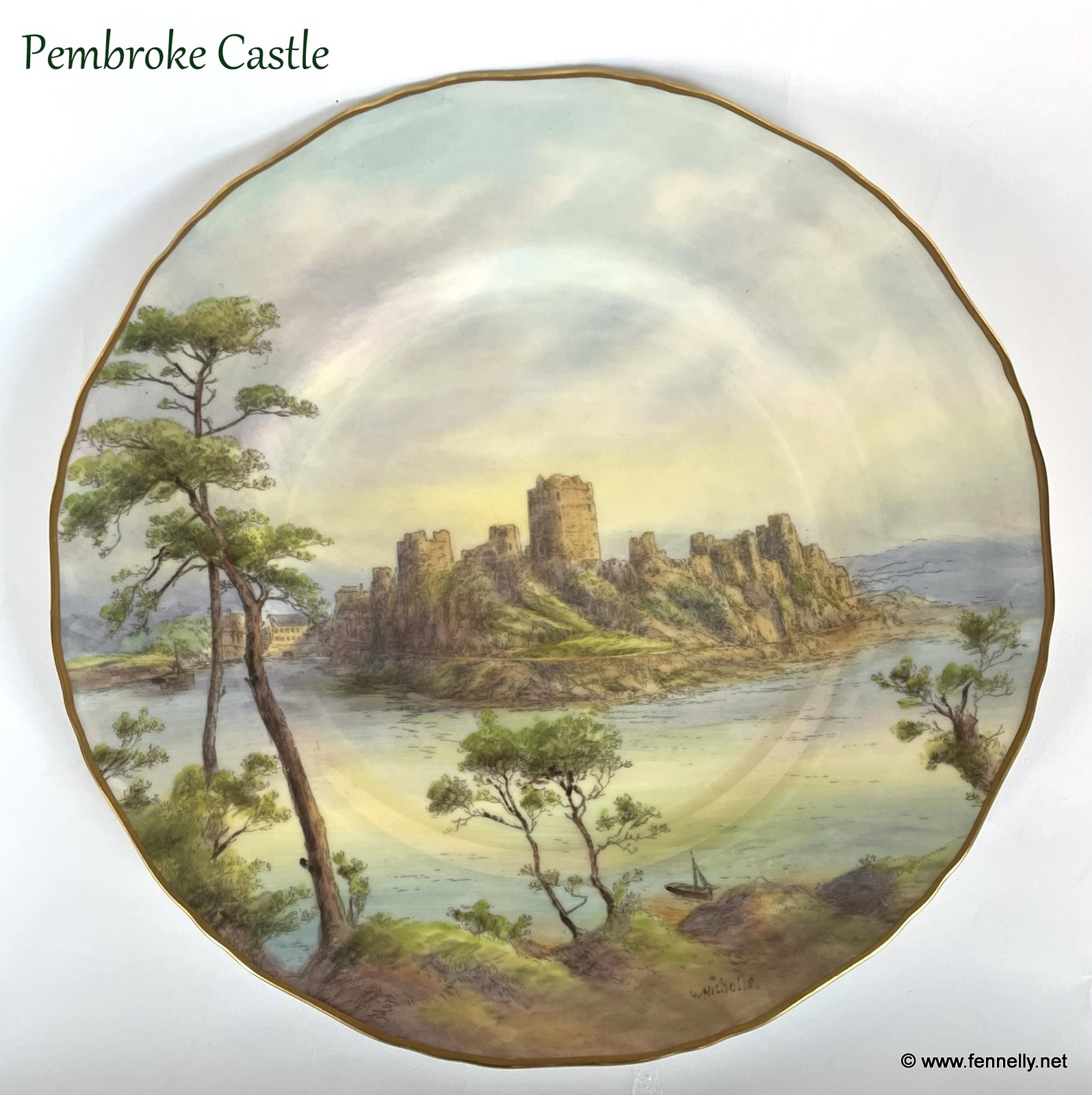 121 Sold Set of 4 Royal Worcester Cabinet Plates - Circa 1920 - Hand Painted - Signed - Image 4