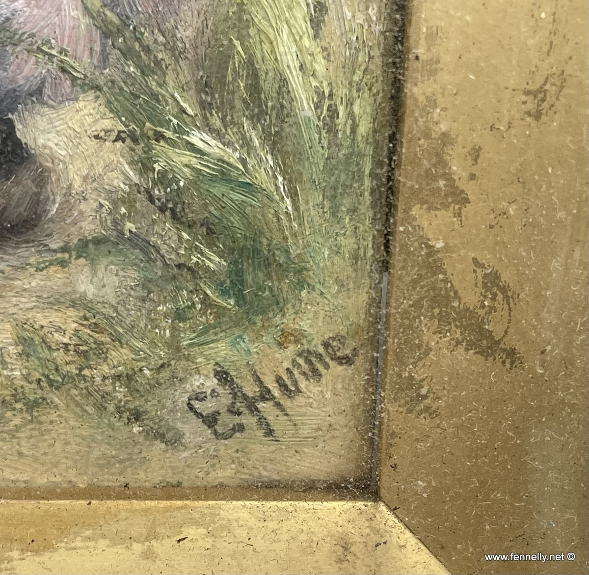 503 Sold Pair of Oil on Panel Paintings by Edith Hume - Original Frames - Image 6