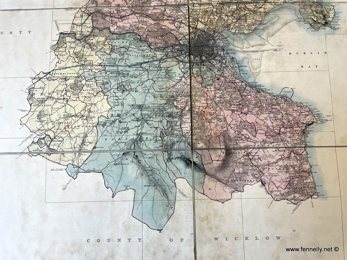 759 Sold Rare Map Dublin 1837 - Thomas Aiskew Larcom - Ordnance Survey Dublin - Image 3
