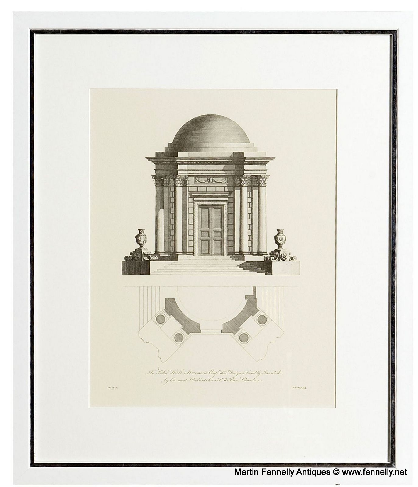 M146 Sold Set of Four Architectural Framed Prints - Image 2