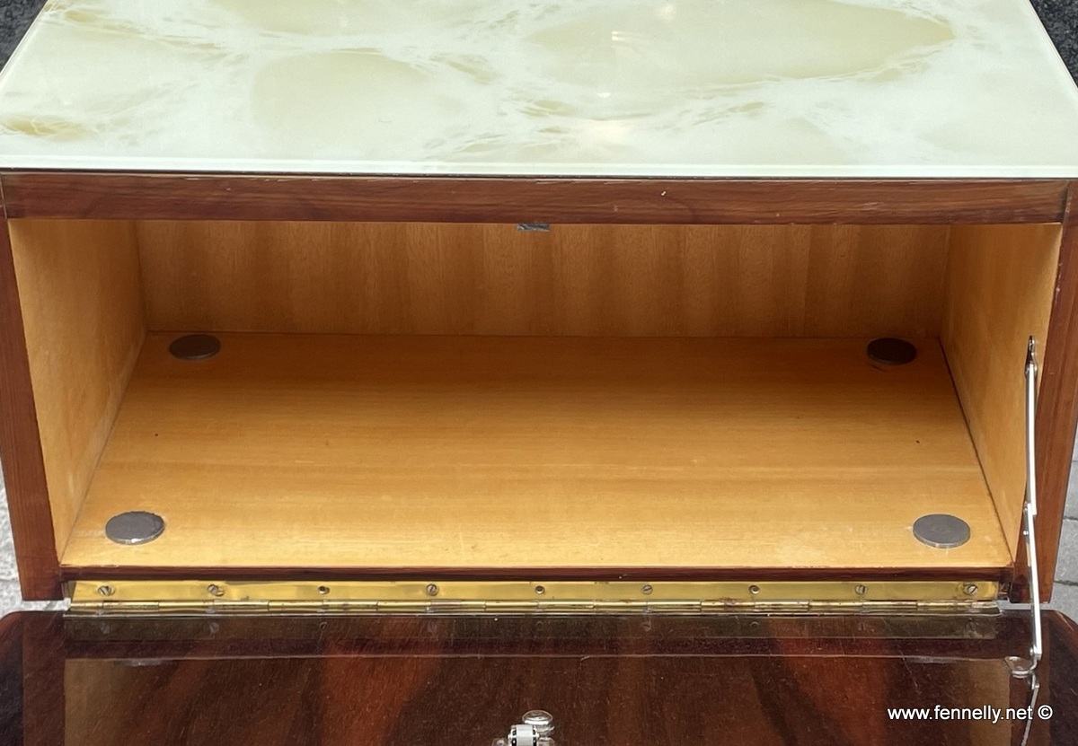 825 Sold Pair Rosewood Bedside Cabinets - Mid Century - Circa 1950 - Image 2