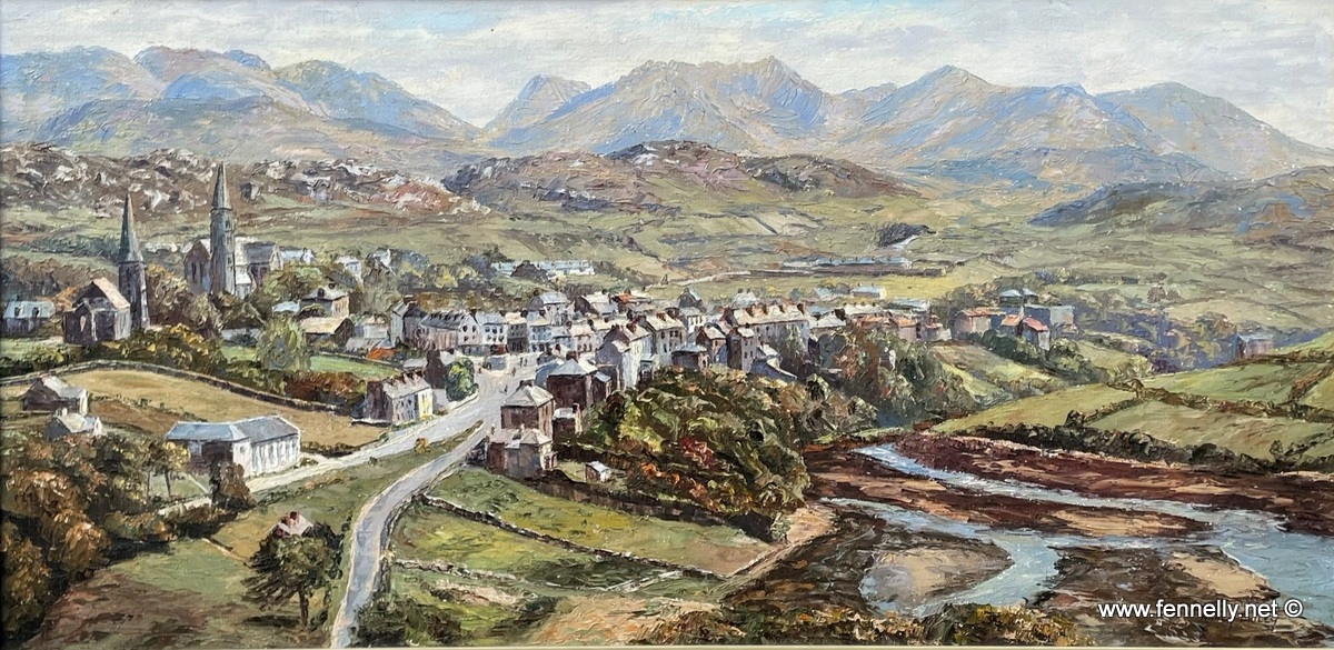 967 Sold Clifden in Galway - Oil on Canvas by Nancy Bailey (1913-2012)