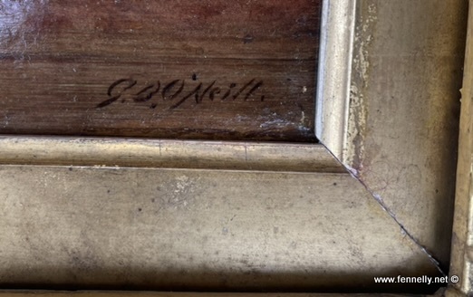 105 Sold George Bernard O'Neill - Oil on Board - Lets Play - Image 5