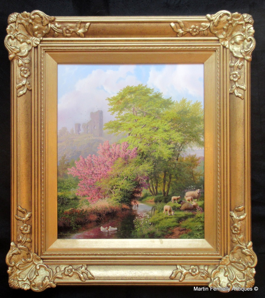 302 Sold Daniel Van der Putten - Castle Barrett - Co. Cork - Oil Painting on Panel - Image 2