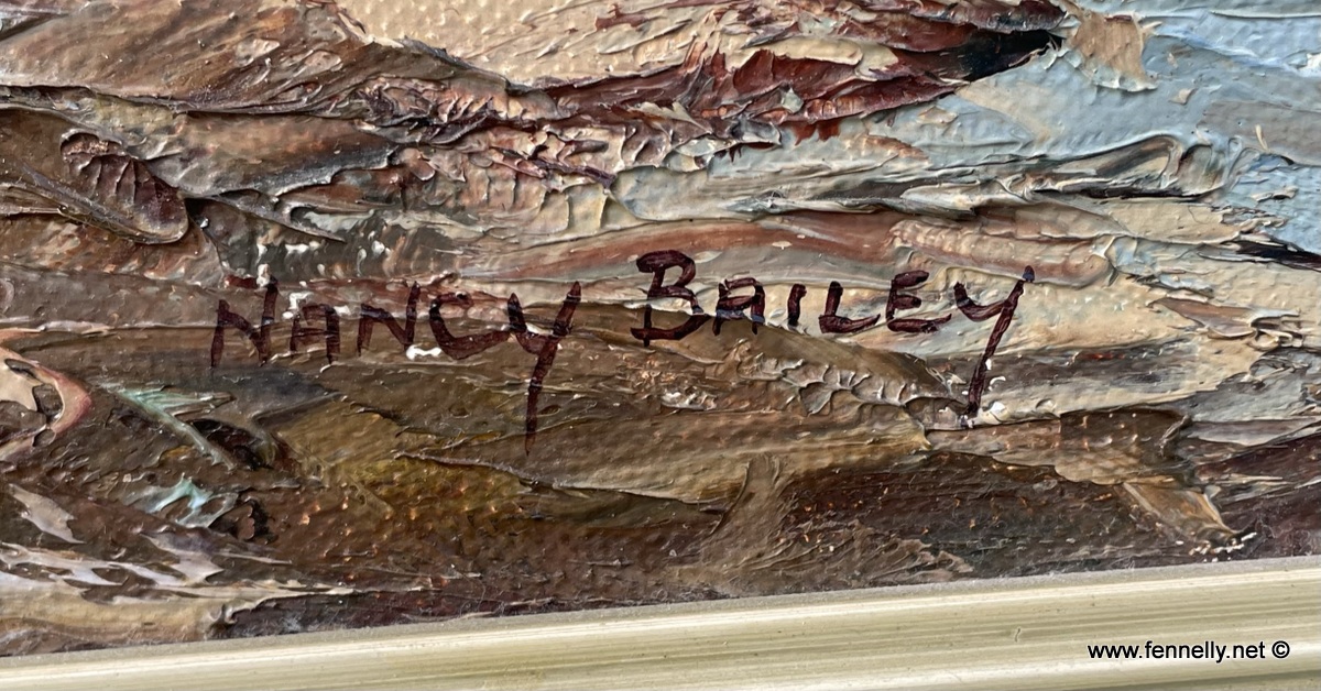 967 Sold Clifden in Galway - Oil on Canvas by Nancy Bailey (1913-2012) - Image 3