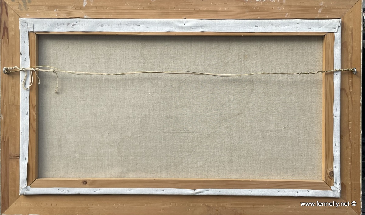 994 Sold Galway Harbour - Oil on Canvas by Nancy Bailey (1913-2012) - Image 4