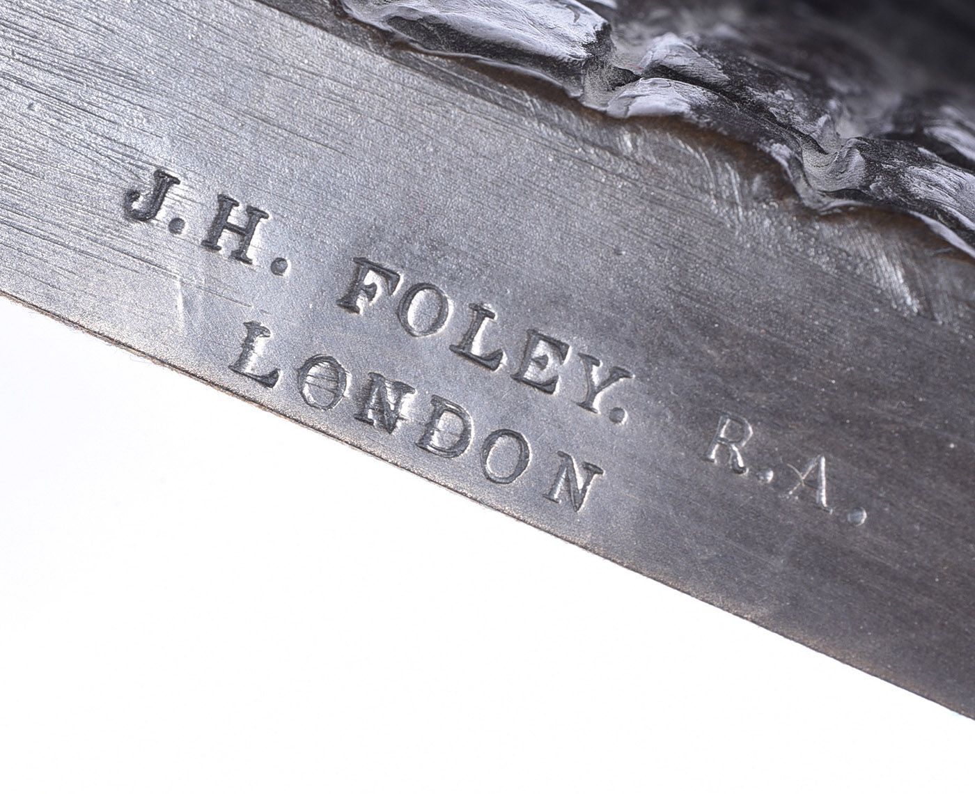 674 Sold Pair Bronze Patinated Sculptures of Burke and Goldsmith - Trinity College - Image 8