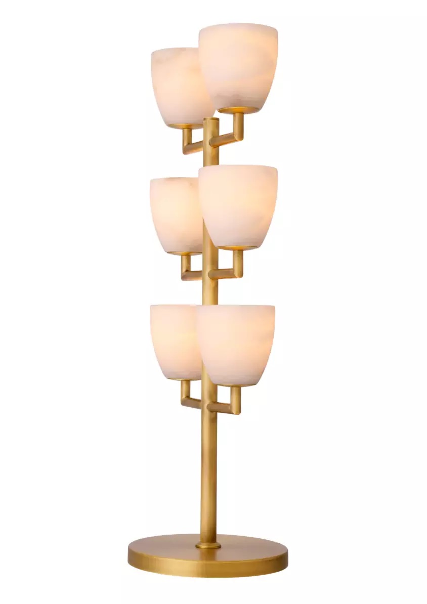 M182 Modern Design Valerius Lamp - Brass and Alabaster - Eichholtz - Image 3