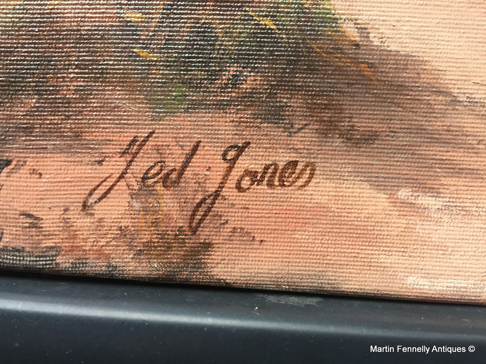 504 Ted Jones - Oil on Canvas - 'A Fine Holiday' - Circa 1992 - Image 3