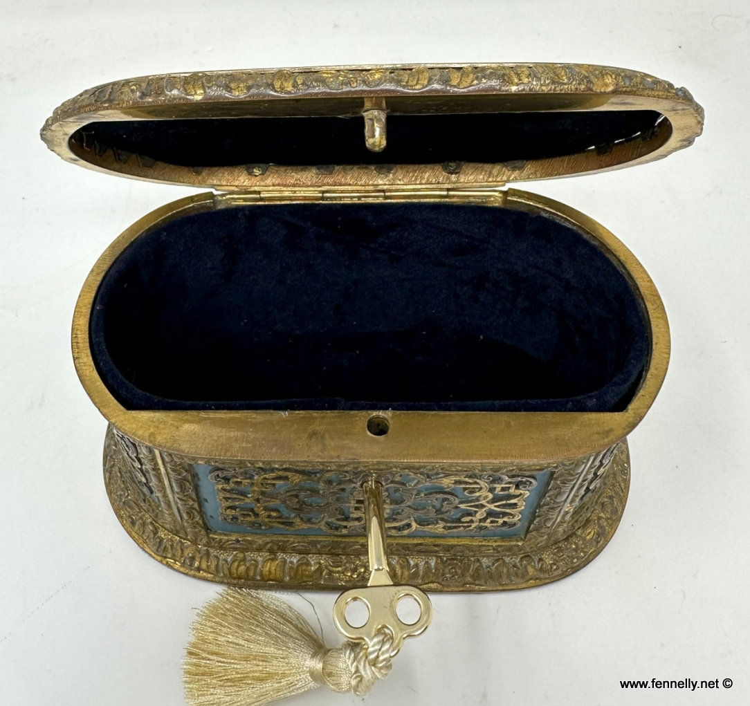 944 Sold Antique French Ormolu Gilt Bronze Dore Casket Box Sevres Style 1860 19Ct - Image 6