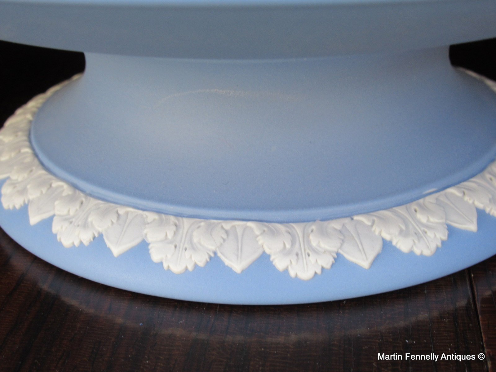 391 Pair of Wedgwood Light Blue Jasper Footed Bowls - English - Image 6