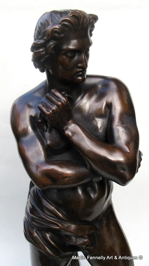019 Sold Attributed to Denis Foyatier 1793-1836 Male Nude Bronze of Spartacus 19thCt - Image 2