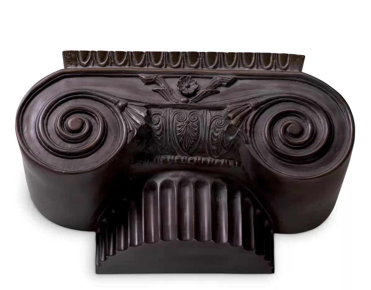 264 Sold Pair of Decorative Artemis Capital Stands - Cast Metal - Image 3