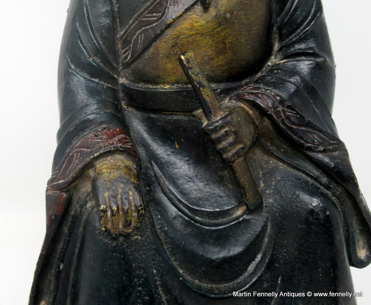 490 Sold Chinese Bronze Wenchang Daoist God Of Literature And Culture Circa 1900 - Image 5