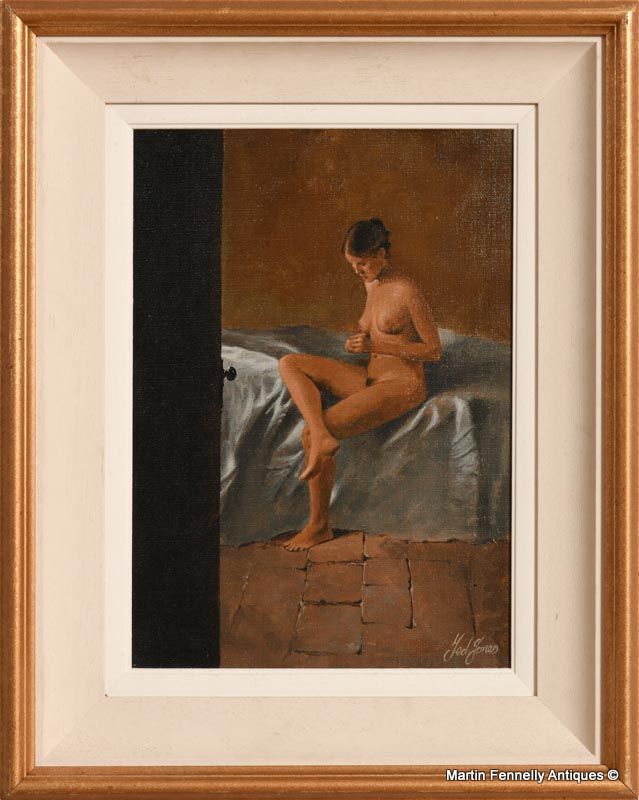 581 Sold Ted Jones - Oil on Canvas - Seated Female Nude - Circa 1992 - Image 2