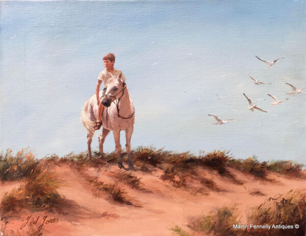 504 Ted Jones - Oil on Canvas - 'A Fine Holiday' - Circa 1992