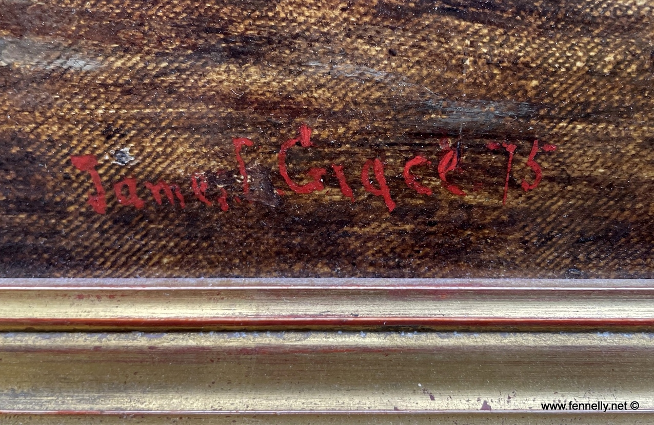 007 Sold On The Riverbank Wales - James E Grace - Oil on Canvas - Image 3