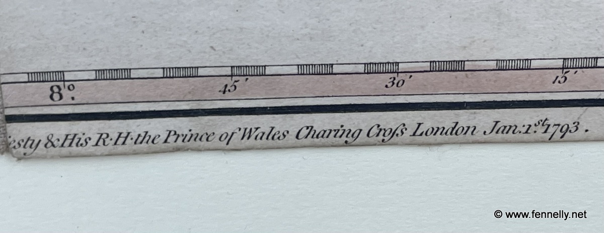 133 Framed Map of Ireland - 1793 - Alexander Taylor - Excellent Condition - Image 5