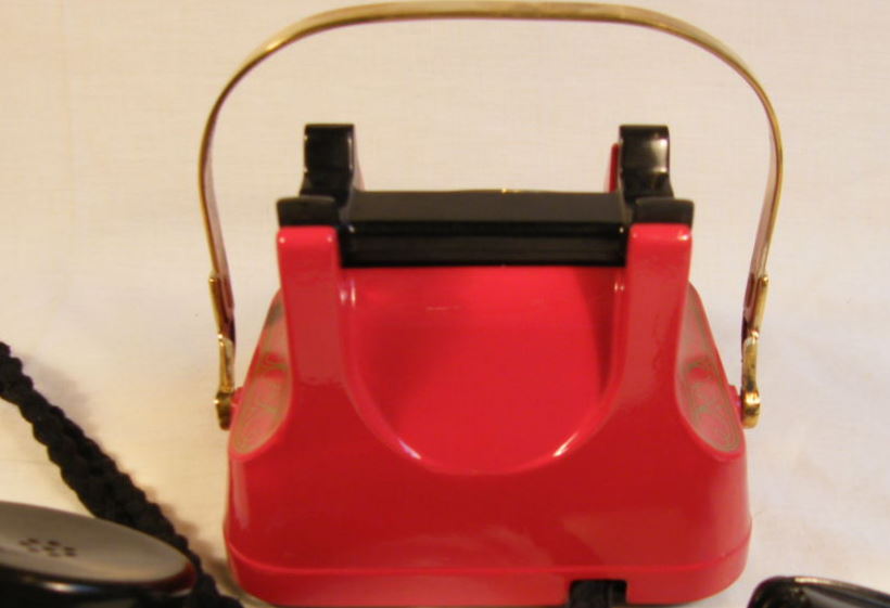 823 Antique Belgium Bell Telephone Circa 1940 - Image 4