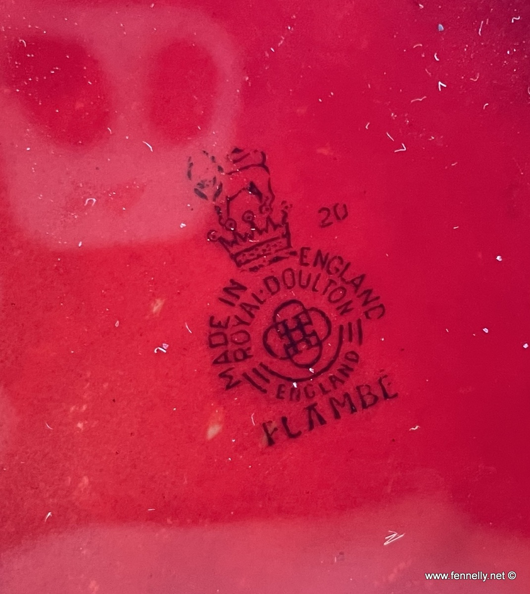 343 Sold Antique Pair English Porcelain Royal Doulton Ceramic Art Deco Flambe Vases Urns - Image 4