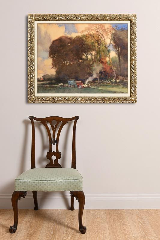 614 'The Encampment' Watercolour - Fernand Toussaint ( 1873 – 1956 ) - Image 3