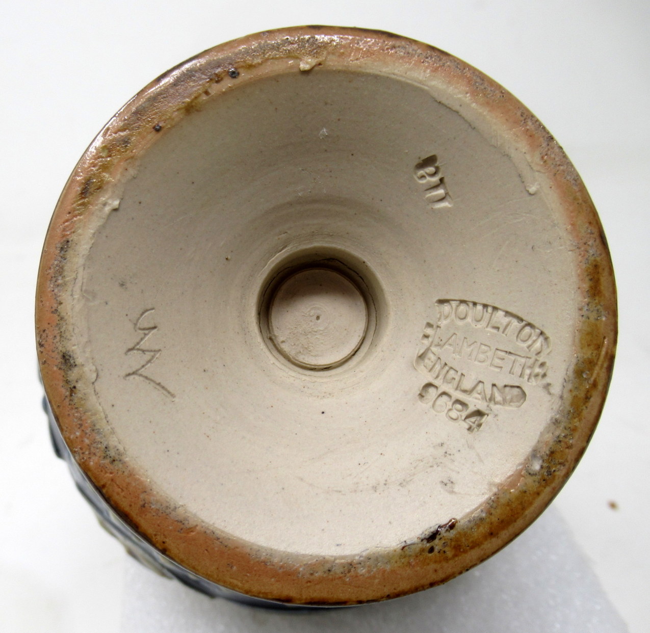 106 Pair English Porcelain Royal Doulton Art Nouveau Ewers Pitchers Urns - Image 9