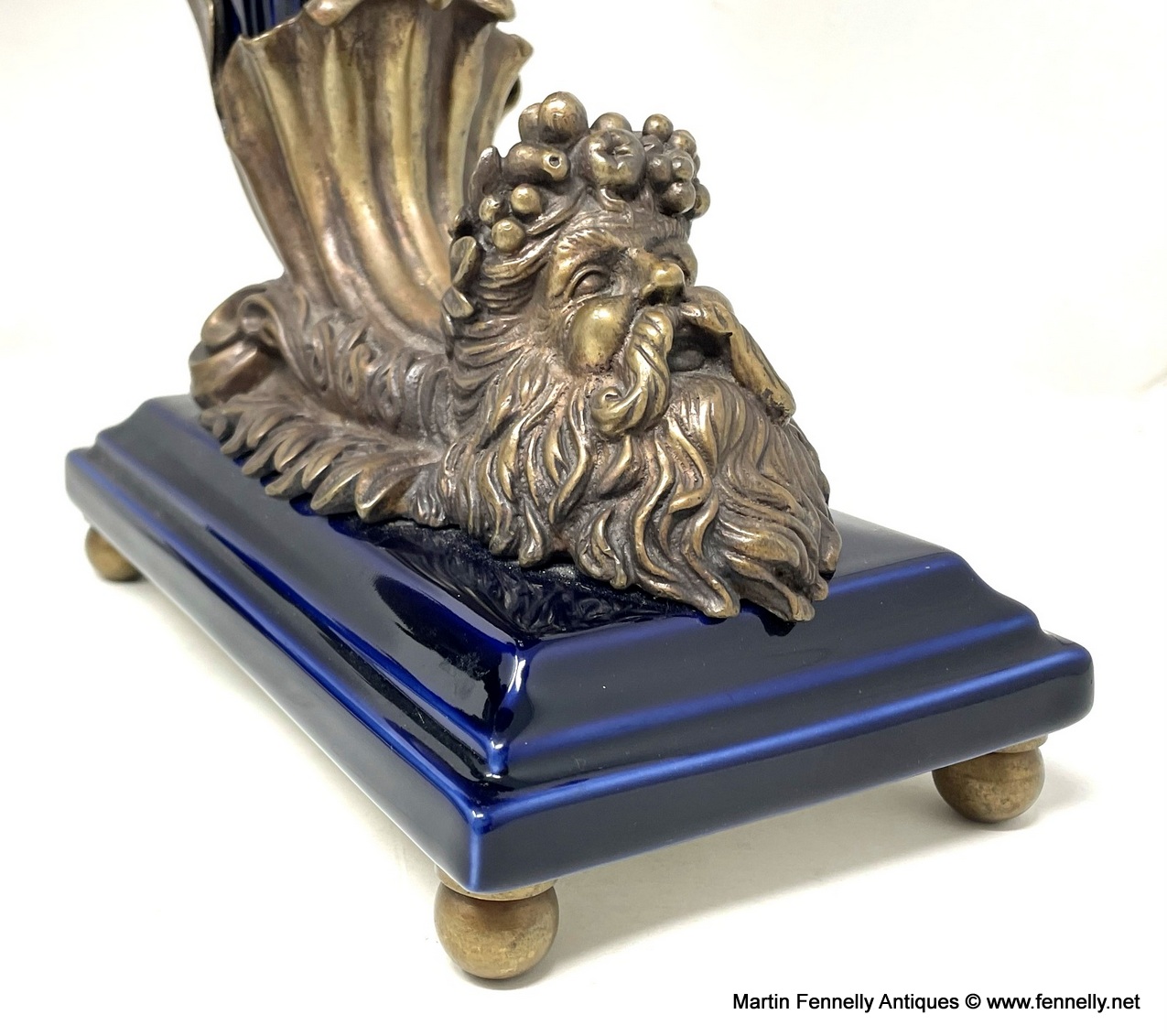 049 Superb Pair of Porcelain and Gilt Bronze Cornucopia - Italian - Image 6