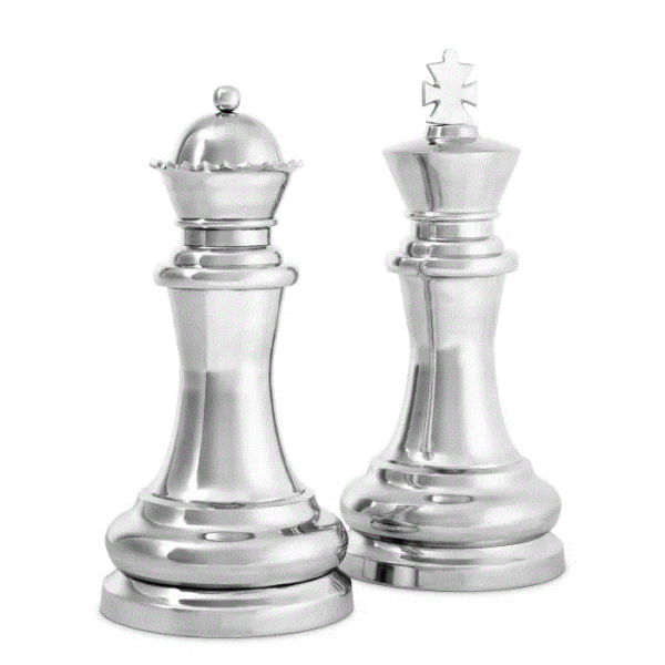 498 Super Large decorative King and Queen Chess Pieces
