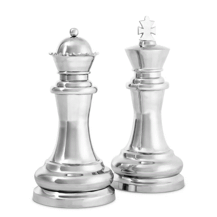 498 Super Large decorative King and Queen Chess Pieces