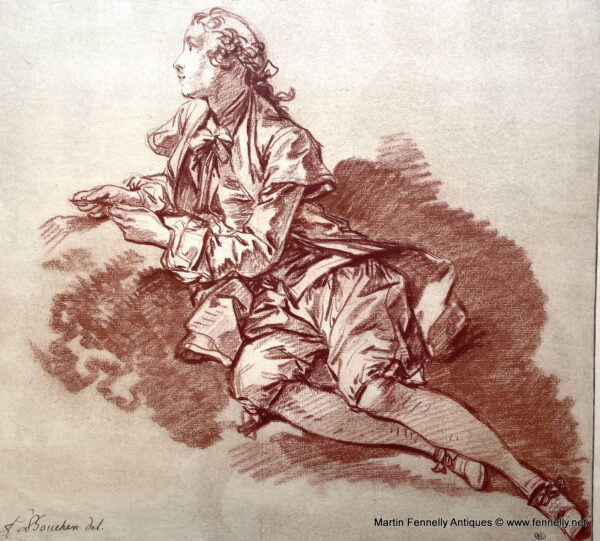 733D Sordam Reproduction of Francois Boucher's Study of a Young Man 1951