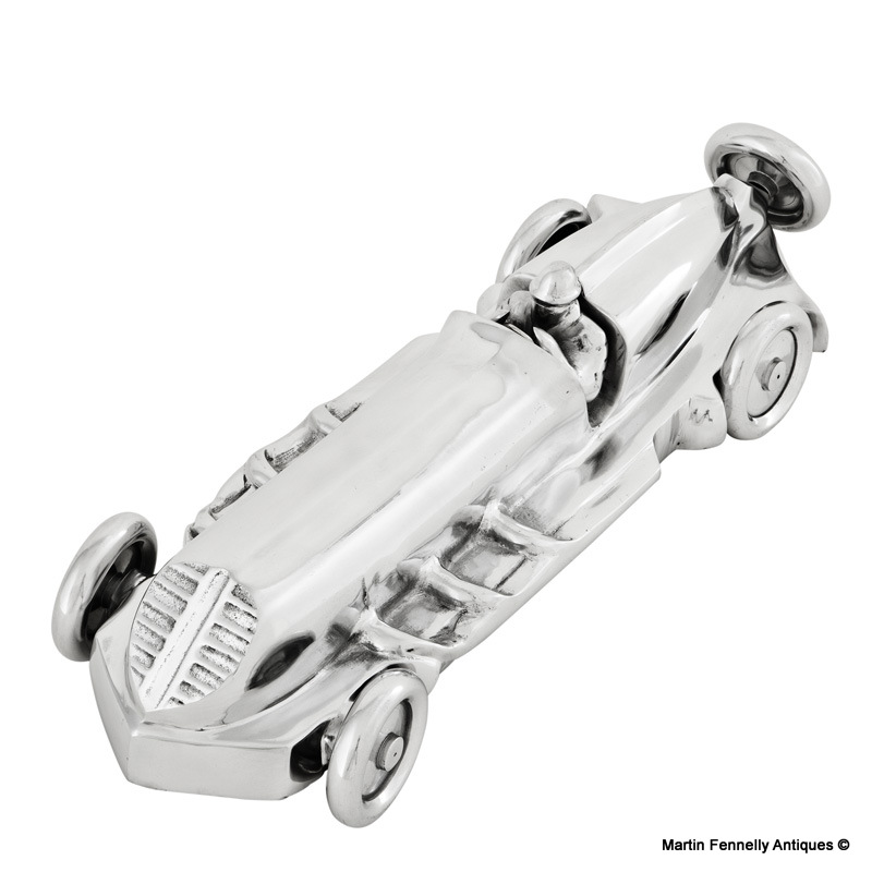 368 Art Deco Inspired 1930's Racing Car - Polished Aluminium - Image 2