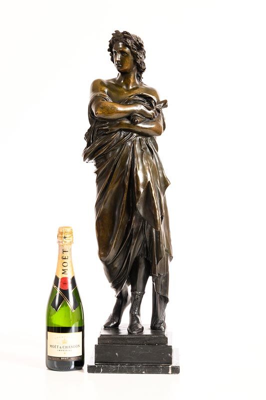 789 Large Bronze of Virgil after Jules Dalou - Early 20th Century - Image 5