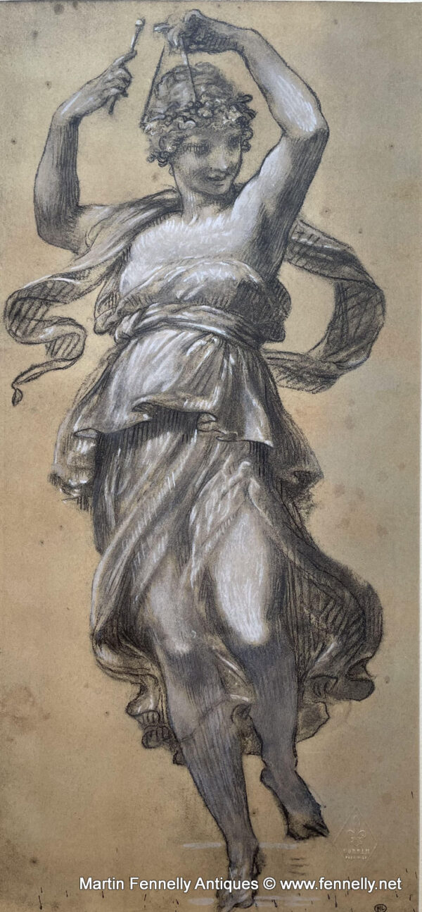 733F Sordam Reproduction of Pierre-Paul Prud'hon Dancer with Cymbals 1951