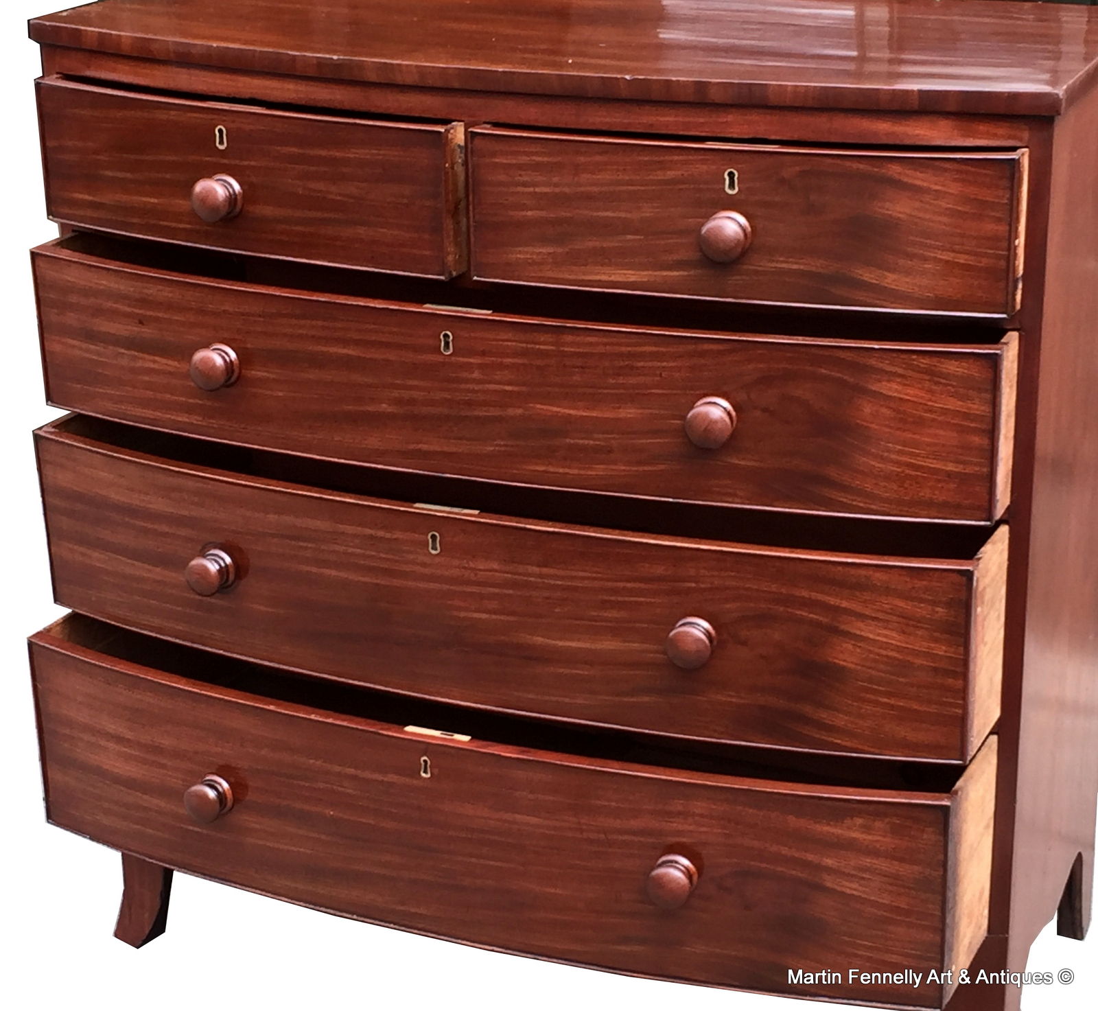 287 Sold Georgian Chest of Drawers - Circa 1800 - Mahogany - Image 2
