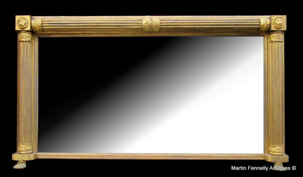 972 Sold Very Rare Irish Mirror - Kearney of Dublin - Circa 1810