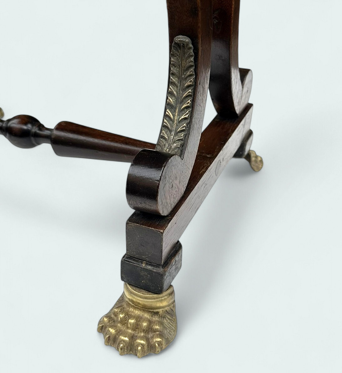 406 Antique English Regency Rosewood Occasional Side or Work Table Circa 1815 - Image 4