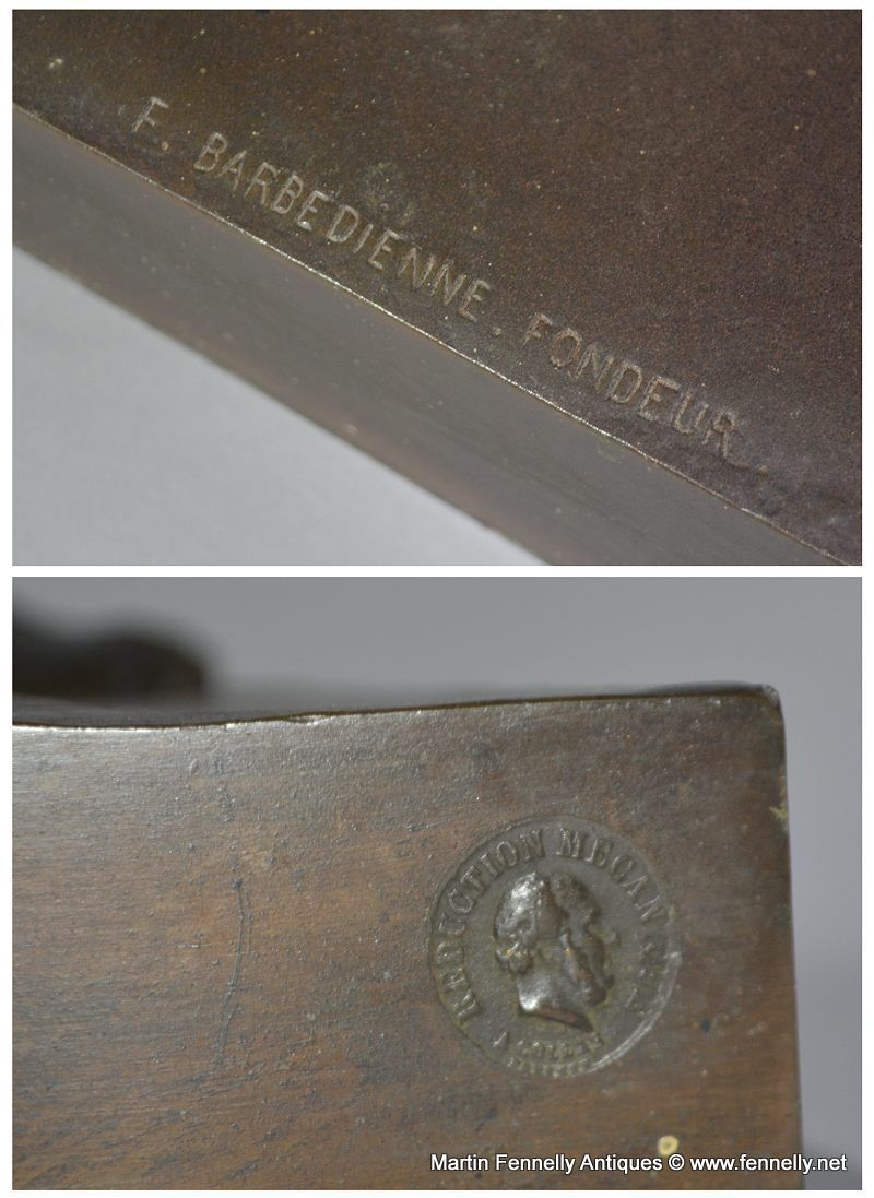 689 Sold Large French Bronze of the Borghese Gladiator - Ferdinand Barbedienne - Image 6