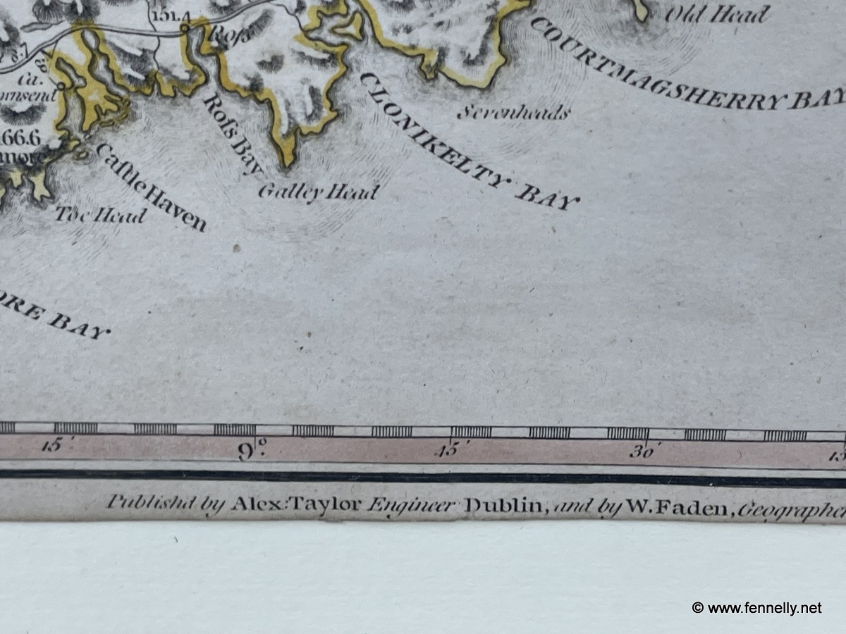 133 Framed Map of Ireland - 1793 - Alexander Taylor - Excellent Condition - Image 6